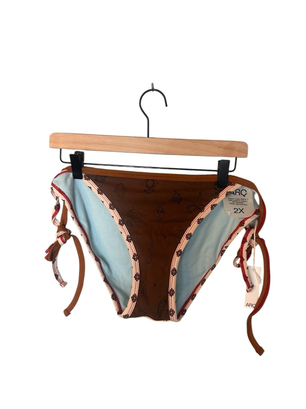 NWT ARQ Lawn Bikini cotton boho 2X